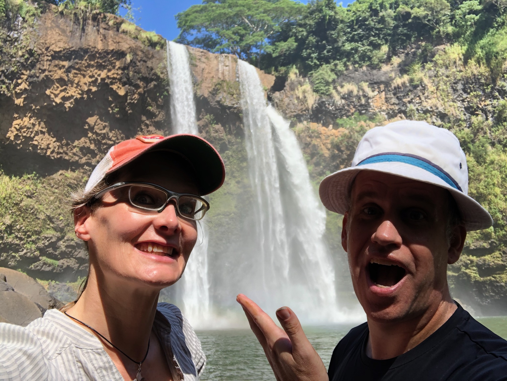 tracey & hunter at fantasy island falls